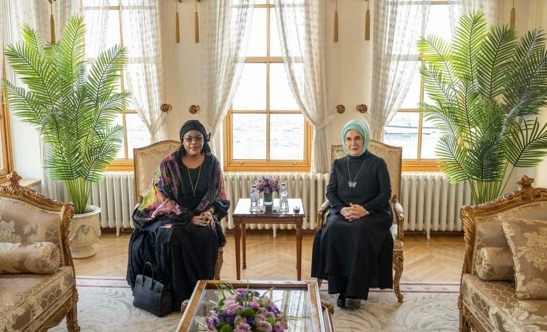 Førstedame Erdoğan mødtes med hustruen til Senegals præsident!