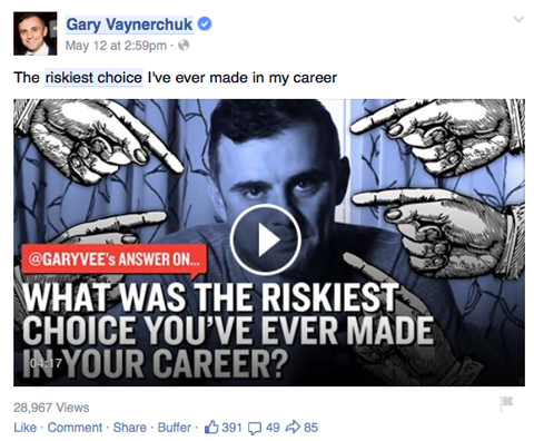 gary vaynerchuk videoindlæg på facebook