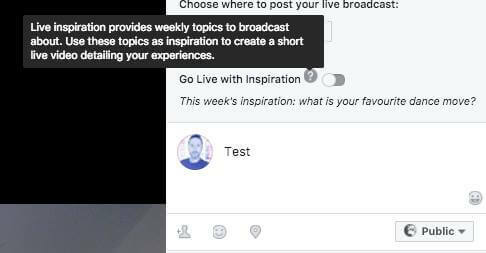 Facebook ser ud til at teste en ny Live-videofunktion, der giver tv-stationer ugentlige forslag til emner, de kan udsendes om.