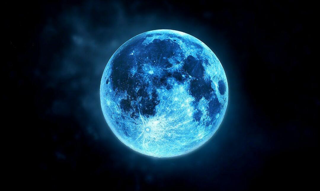 blå måne