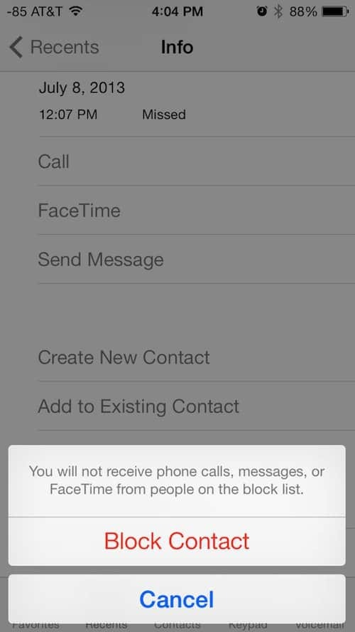 Apple iOS 7 tilføjer mulighed for at blokere uønskede opkald og tekster