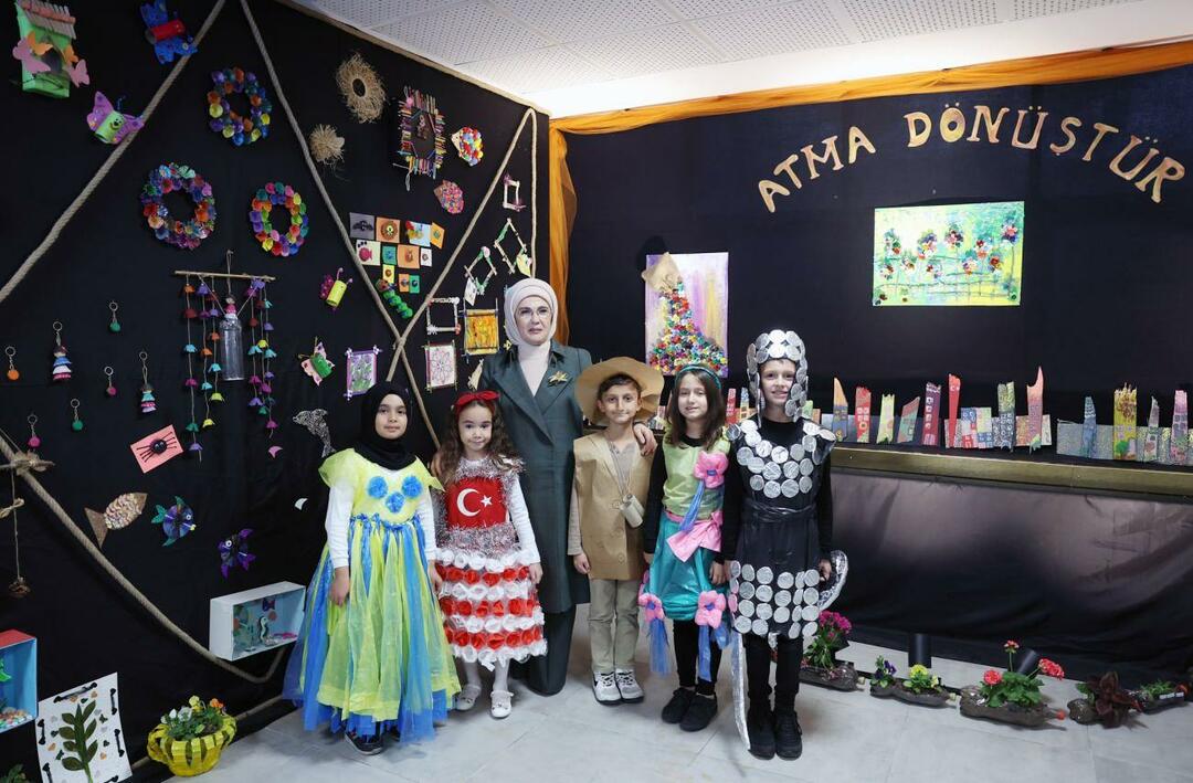 Emine Erdoğan besøgte Ostim Primary School i Ankara