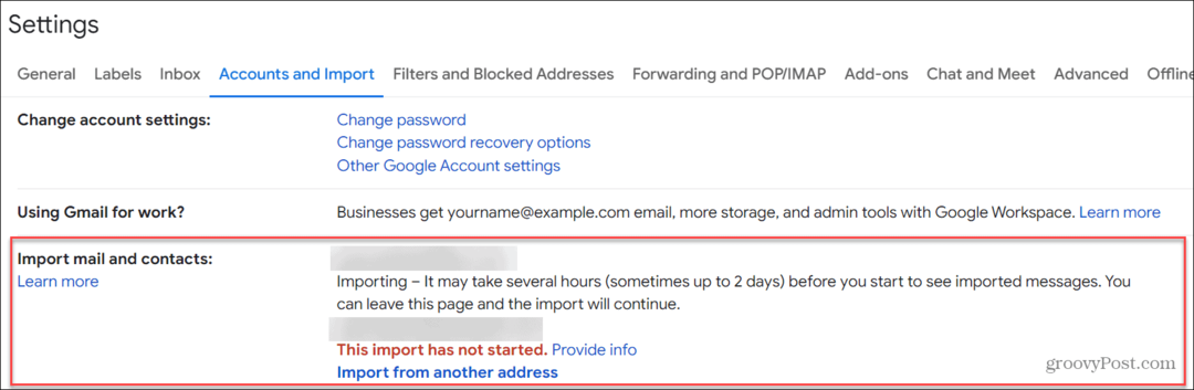Sådan importeres Outlook-e-mail til Gmail