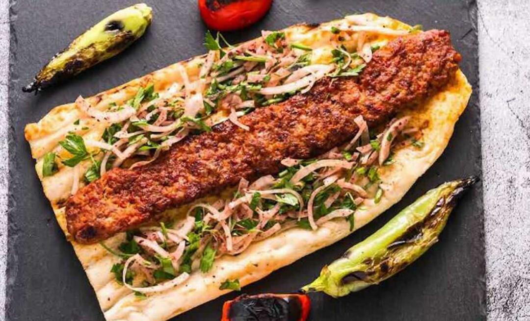 Harbiye Kebab, der vil smage, som du spiser i restauranten! Hvordan laver man Harbiye Kebab?