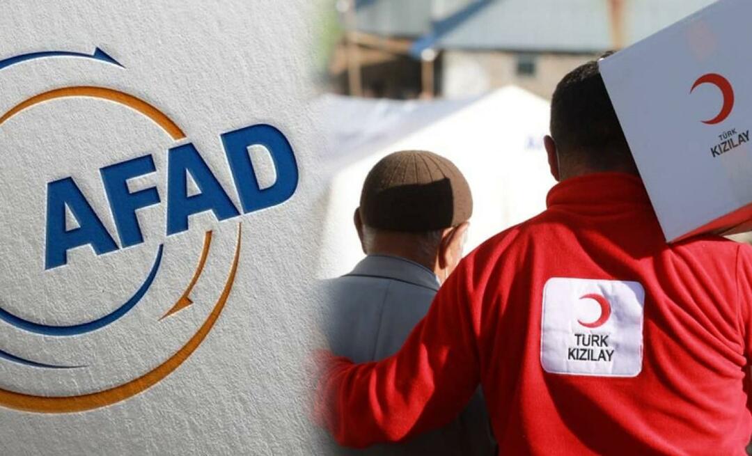 Hvordan kan AFAD-jordskælvsdonation foretages? AFAD donationskanaler og Røde Halvmåne behovsliste...