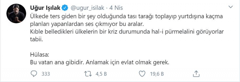 Professor Uğur Işılak Dr. Support til Ali Erbaş! Stærkt svar til Ankara Bar Association