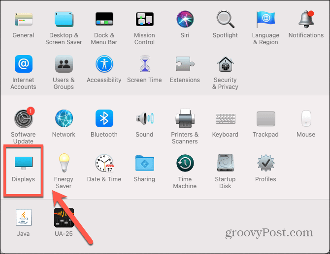 mac viser ikon