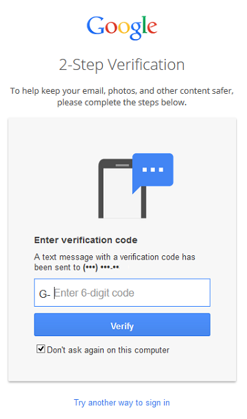 2-setp verifikation