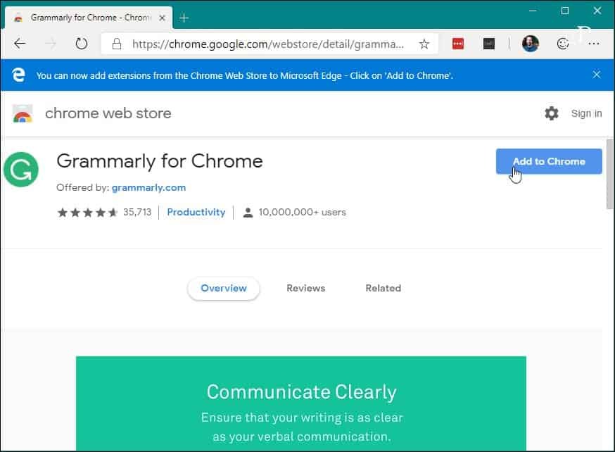 5 Installer Chrome-udvidelse Chrome Web Store Edge