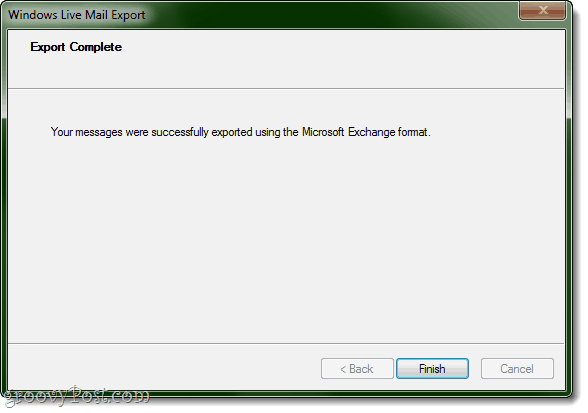 Eksporter til Outlook fra Windows Live Mail komplet!