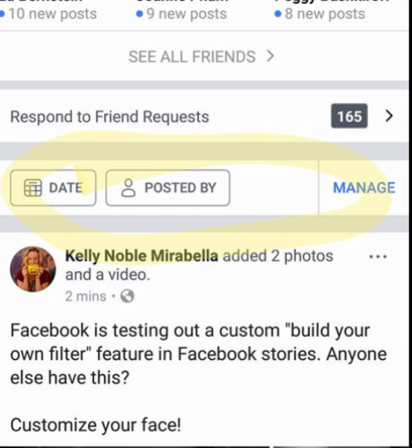 Facebook ser ud til at udrulle en nem måde at søge, filtrere og administrere indlæg oprettet af dig, dine venner eller alle.