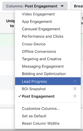 hvordan du får adgang til Facebook tilpasset rapport