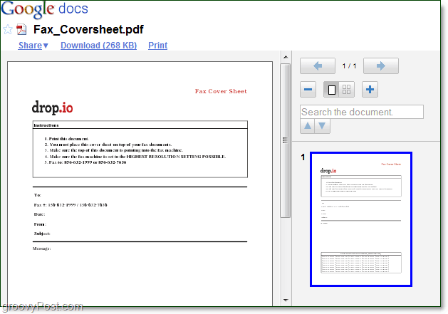 google doc-fremviser for dokumenter fra din computer