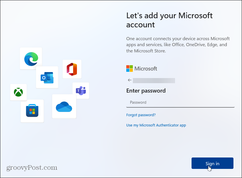 adgangskode Windows -konto