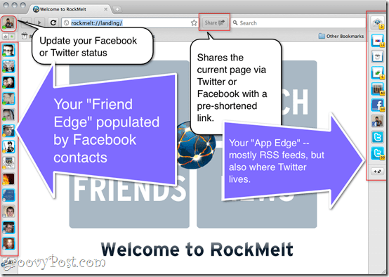 RockMelt Review - Social Media Web Browser