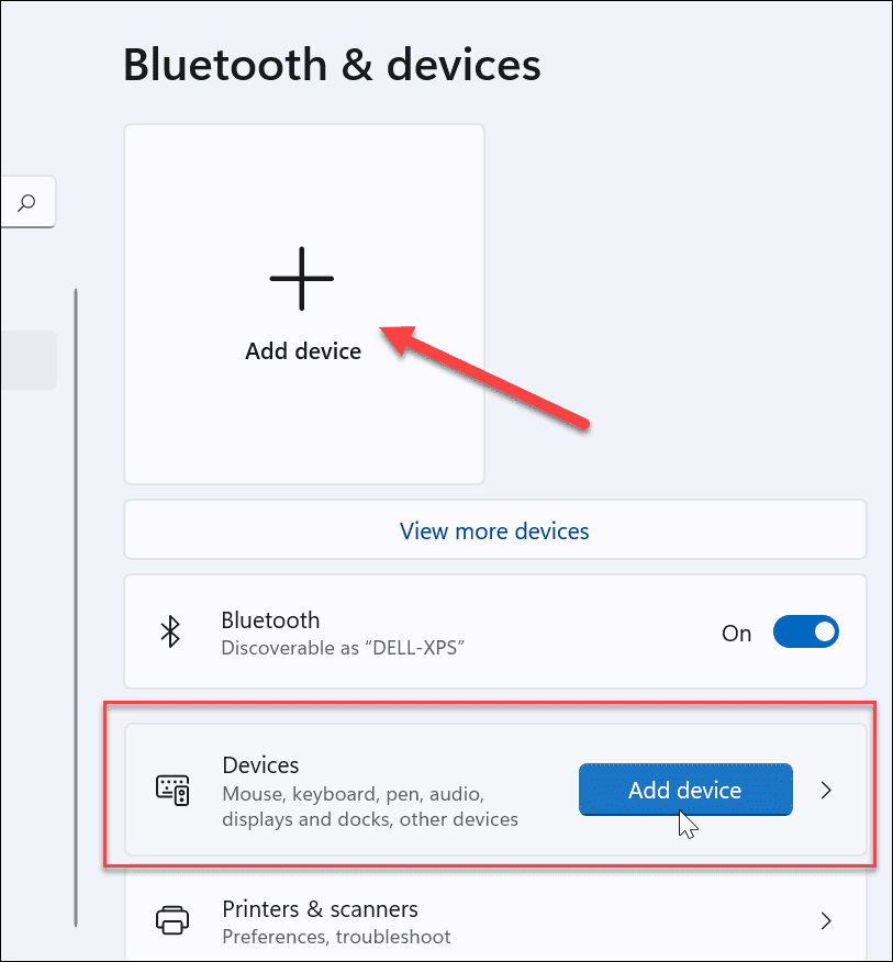 tilføje Bluetooth-enhed Windows 11