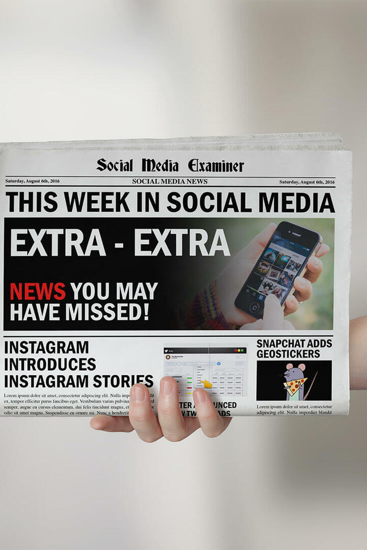 Instagram udruller 24-timers historier: Denne uge i sociale medier: Social Media Examiner