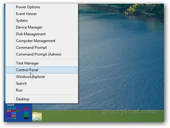 Windows 8 Power User-menu