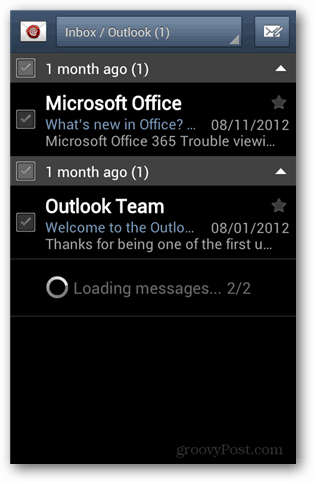 outlook konto android