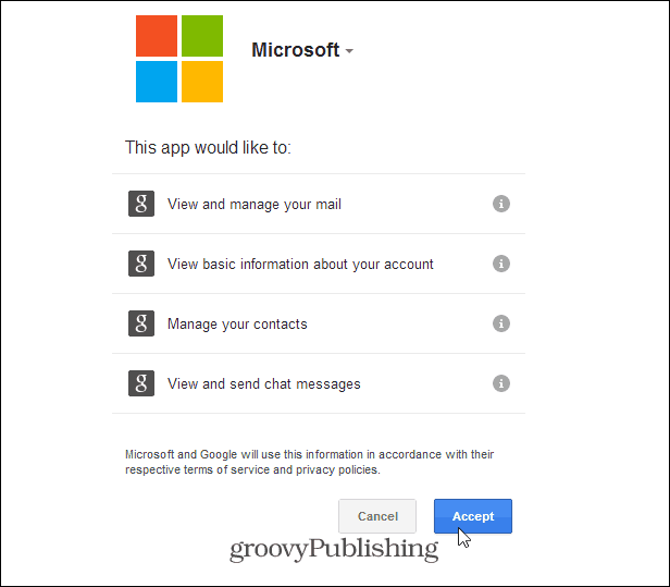 Tillad Microsoft tilladelse