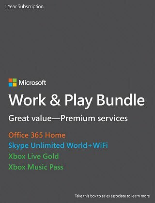 Microsoft Abonnementstjenester Work & Play Bundle $ 199