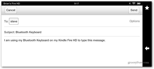 Sådan forbindes et Bluetooth-tastatur til Kindle Fire HD