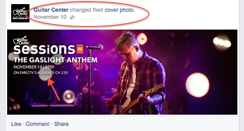guitarcenter facebook forsidebillede