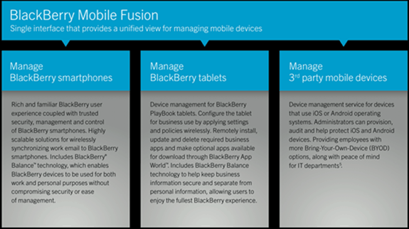BlackBerry Fusion Oversigt
