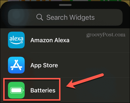 iphone indsæt batterier widget