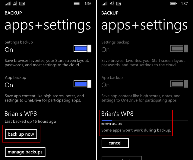 Windows Phone 8.1 Tip: Sikkerhedskopiér din telefons data manuelt