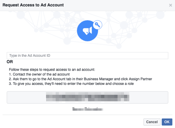 facebook anmoder om adgang til annoncekonto