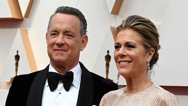Tom Hanks og hans kone Rita Wilson
