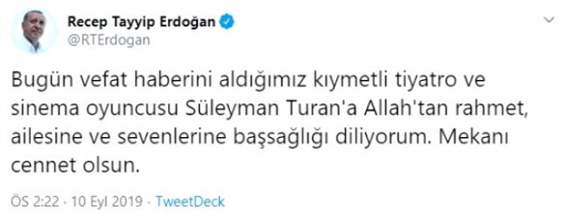 recep tayyip erdoğan deling af kondolance