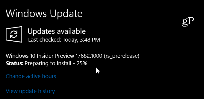 Windows 10 Insider-forhåndsvisning 17682