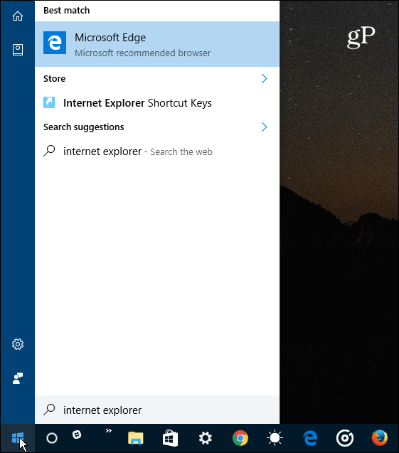 Sådan slås Internet Explorer fra i Windows 10