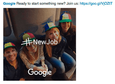 google linkedin annonce for at finde talent