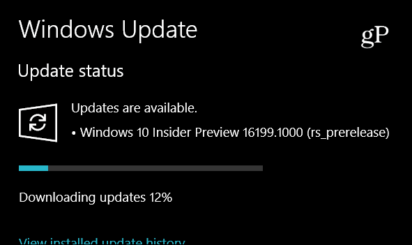 Microsoft afsender Windows 10 Insider Preview Build 16199, inkluderer nye funktioner