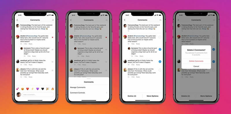 Instagram-brugere kan nu hurtigt filtrere negative kommentarer i bulk såvel som fremhæve positive. Platformen tilføjer også nye kontroller for at styre, hvem der kan tagge eller nævne din konto på Instagram.