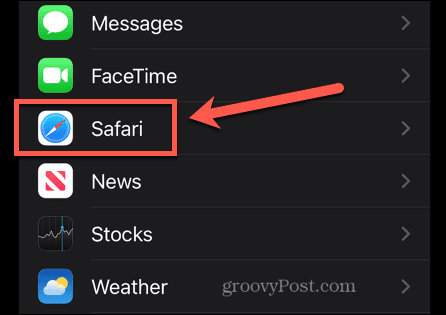 Safari indstillinger iphone