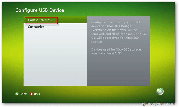 Konfigurer USB-enhed