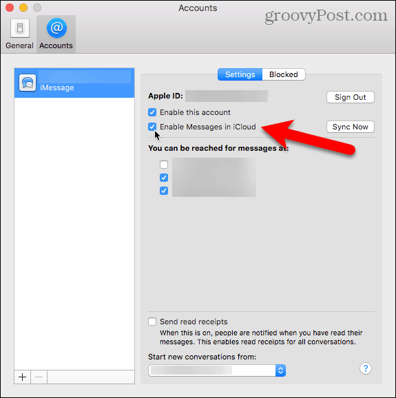 Aktivér meddelelser i iCloud på din Mac