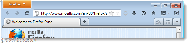 Firefox 4 fanebjælke aktiveret