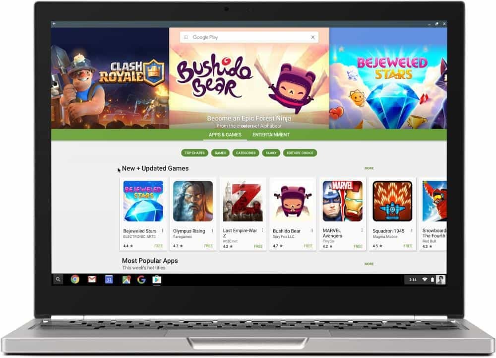 Google Play Store kommer til Chromebooks, men ikke dem alle