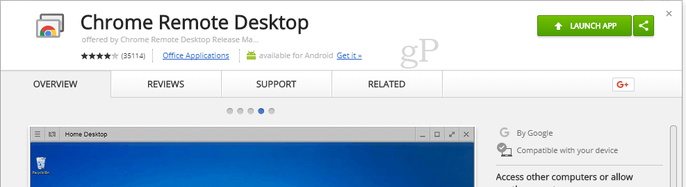Tilslut fjernbetjening til en Chromebook fra Windows 10