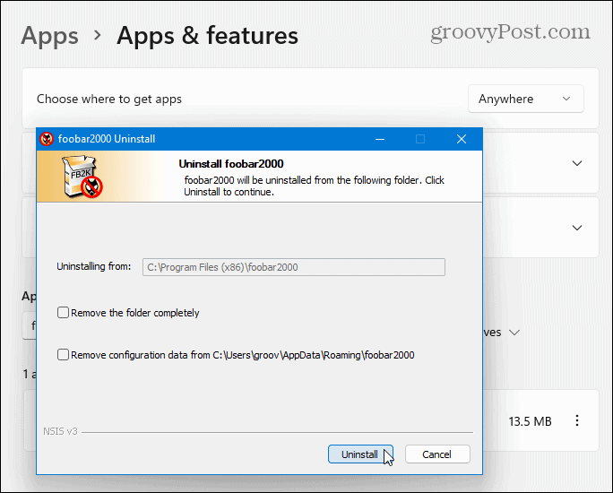 Afinstaller Win32 Apps Windows 11