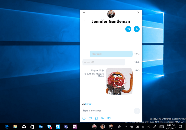 Windows 10 Preview Build 16184 returnerer funktionen Mine mennesker