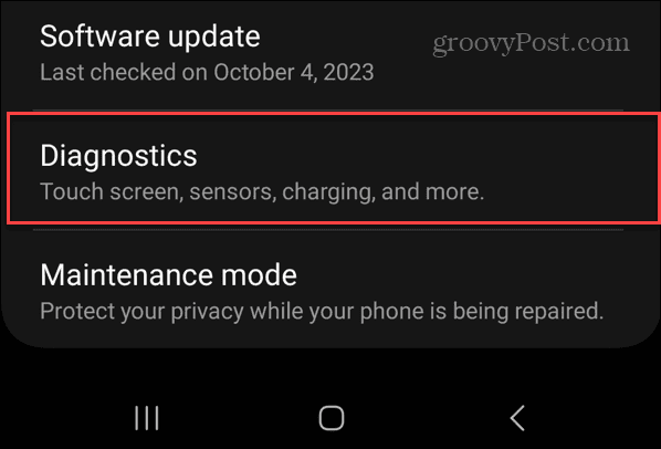 Tjek batteritilstand på Android
