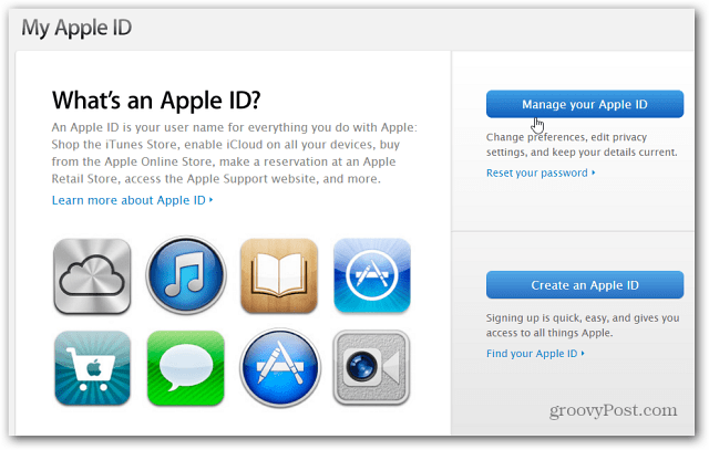 Mit Apple ID