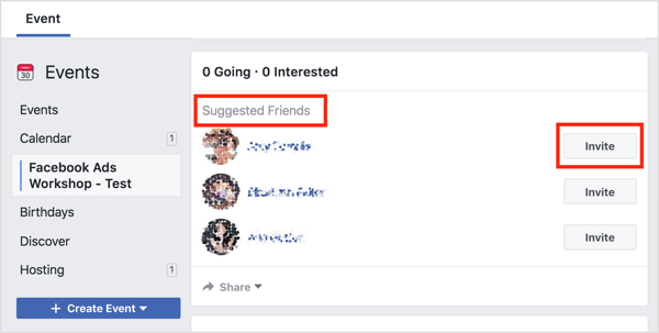 Facebook vil foreslå folk at invitere, som er dine venner, der også kan lide værtssiden som en første mulighed.