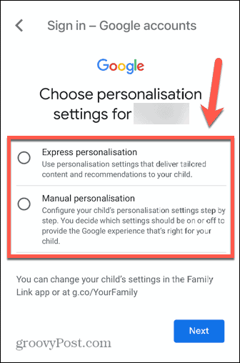 Personliggørelse af gmail-barnekonto